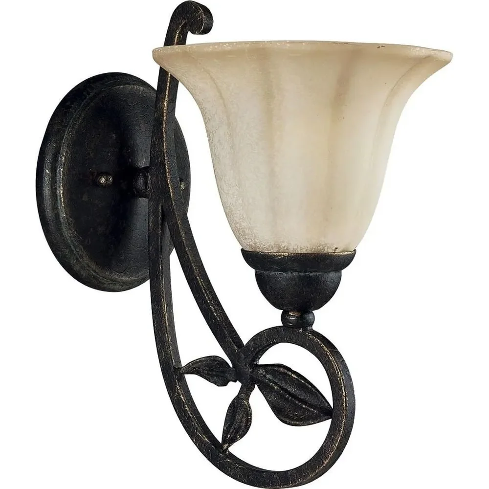 Wall Sconce Light Fixture Victorian Le Jardin Progress Lighting P301284 Espresso